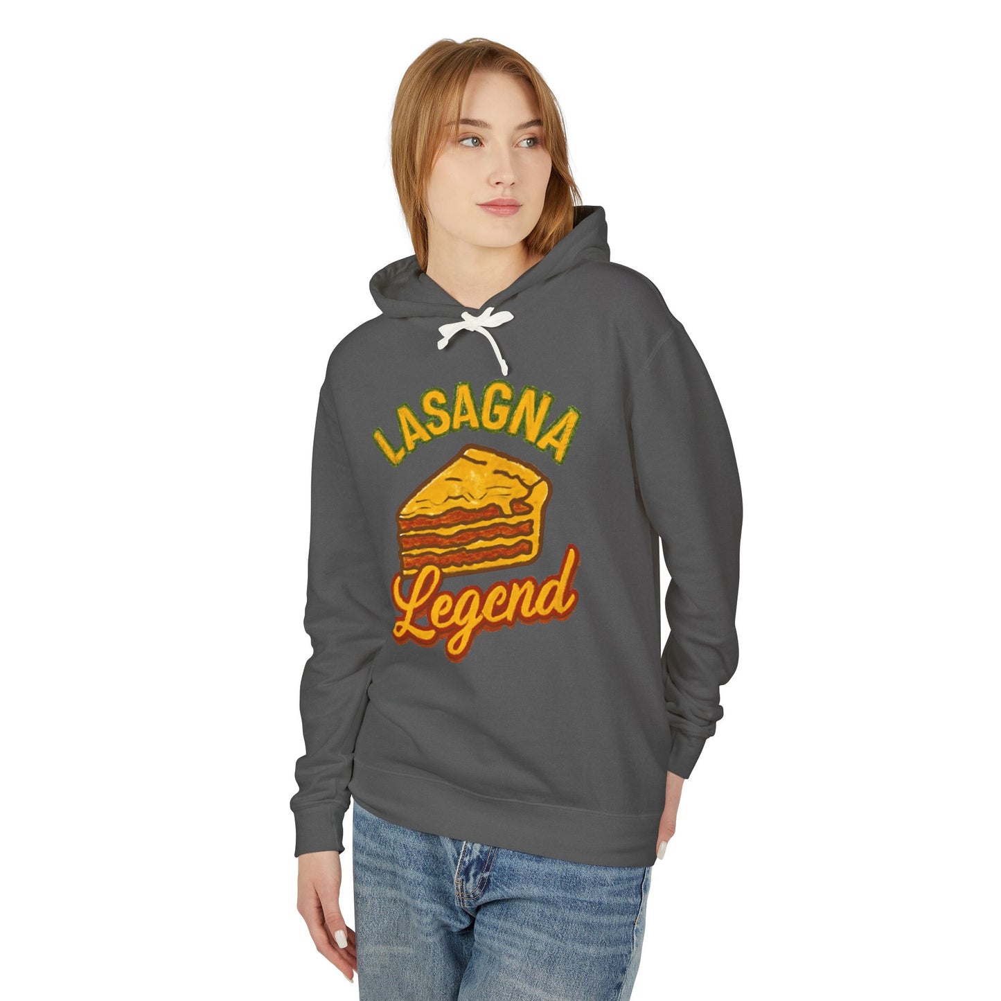 Lasagna Legend Unisex Hoodie - Comfy Sweatshirt for Food Lovers, Great Gift for Chefs, Foodie Apparel, Funny Cooking Wear, Culinary Humor
