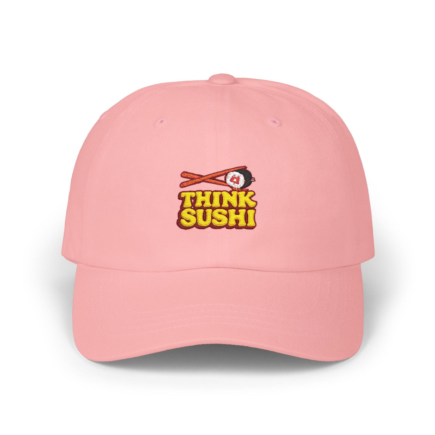 Sushi Lover's Dad Cap | Think Sushi Hat, Casual Wear, Summer Accessory, Gift for Foodies, Trendy Headwear