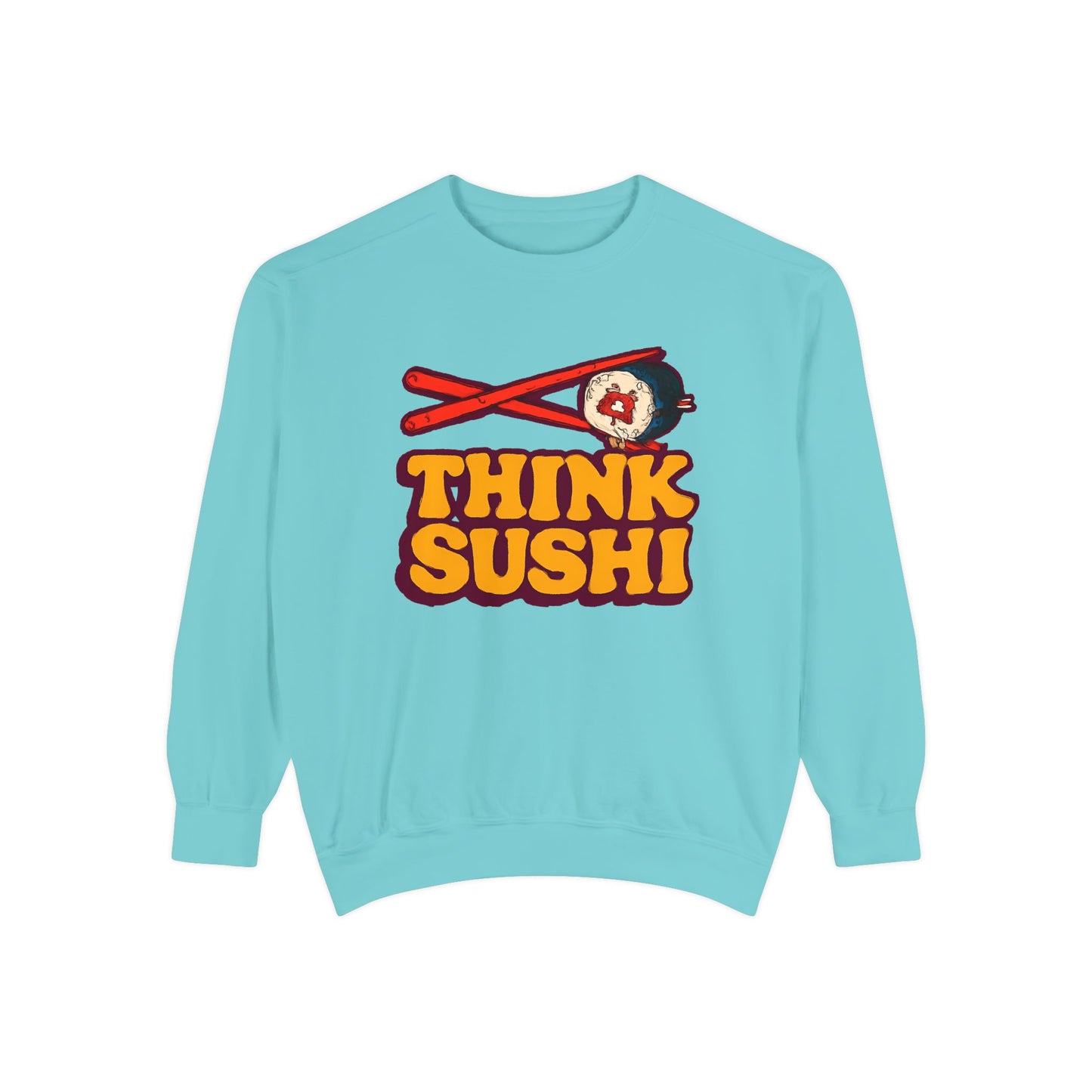 Sushi-Inspired Unisex Sweatshirt - Cozy & Fun, Perfect for Foodies, Casual Wear, Gifts for Sushi Lovers, Food-Themed Apparel