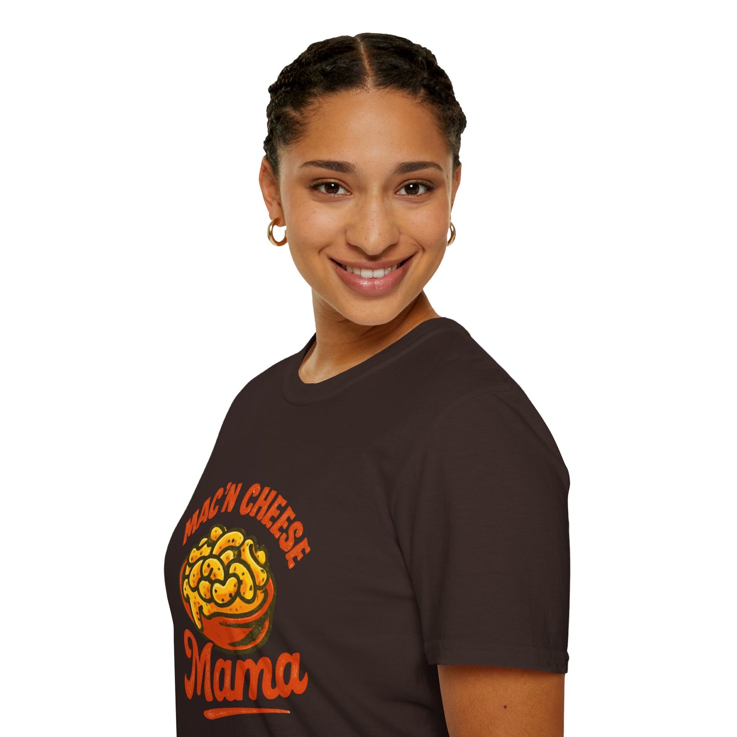 Mac 'n Cheese Mama T-Shirt, Unisex Graphic Tee for Food Lovers, Cute Gift for Moms, Casual Wear, Foodie Appreciation