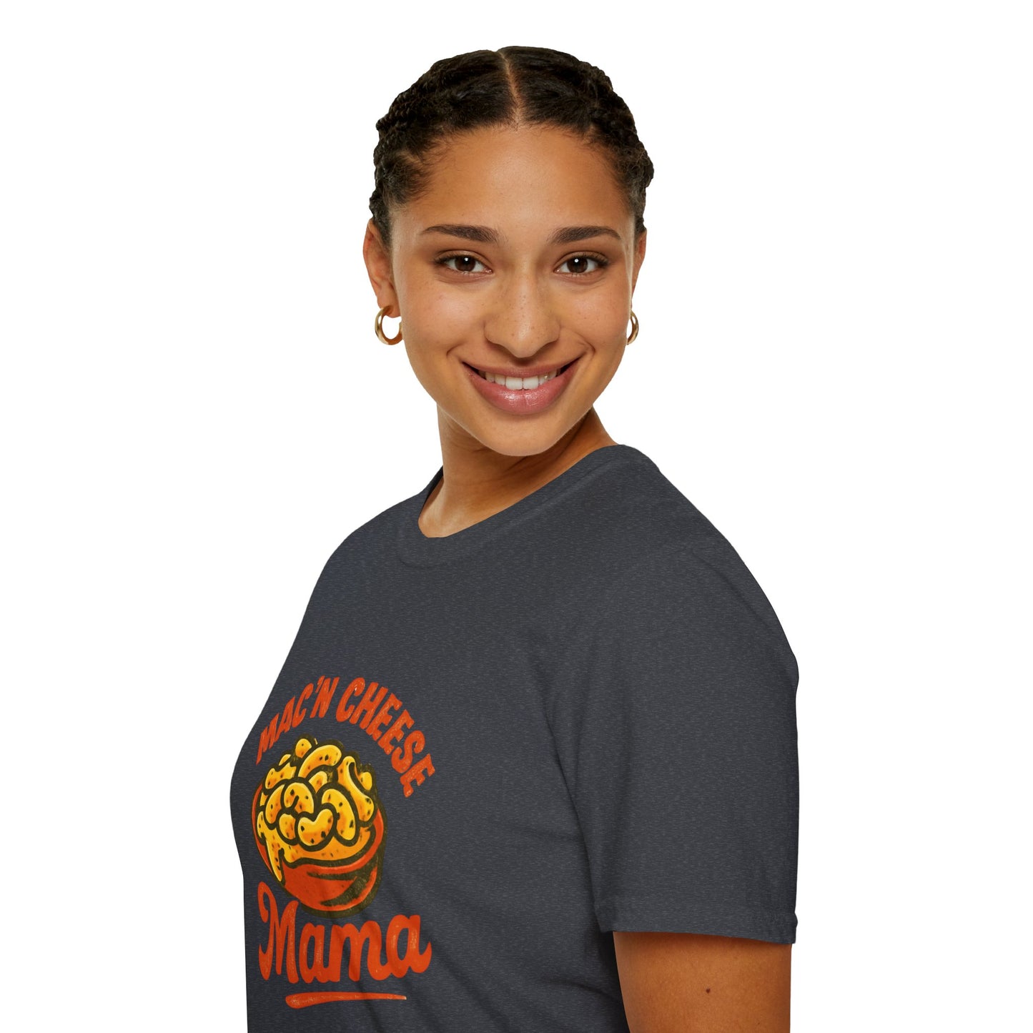 Mac 'n Cheese Mama T-Shirt, Unisex Graphic Tee for Food Lovers, Cute Gift for Moms, Casual Wear, Foodie Appreciation