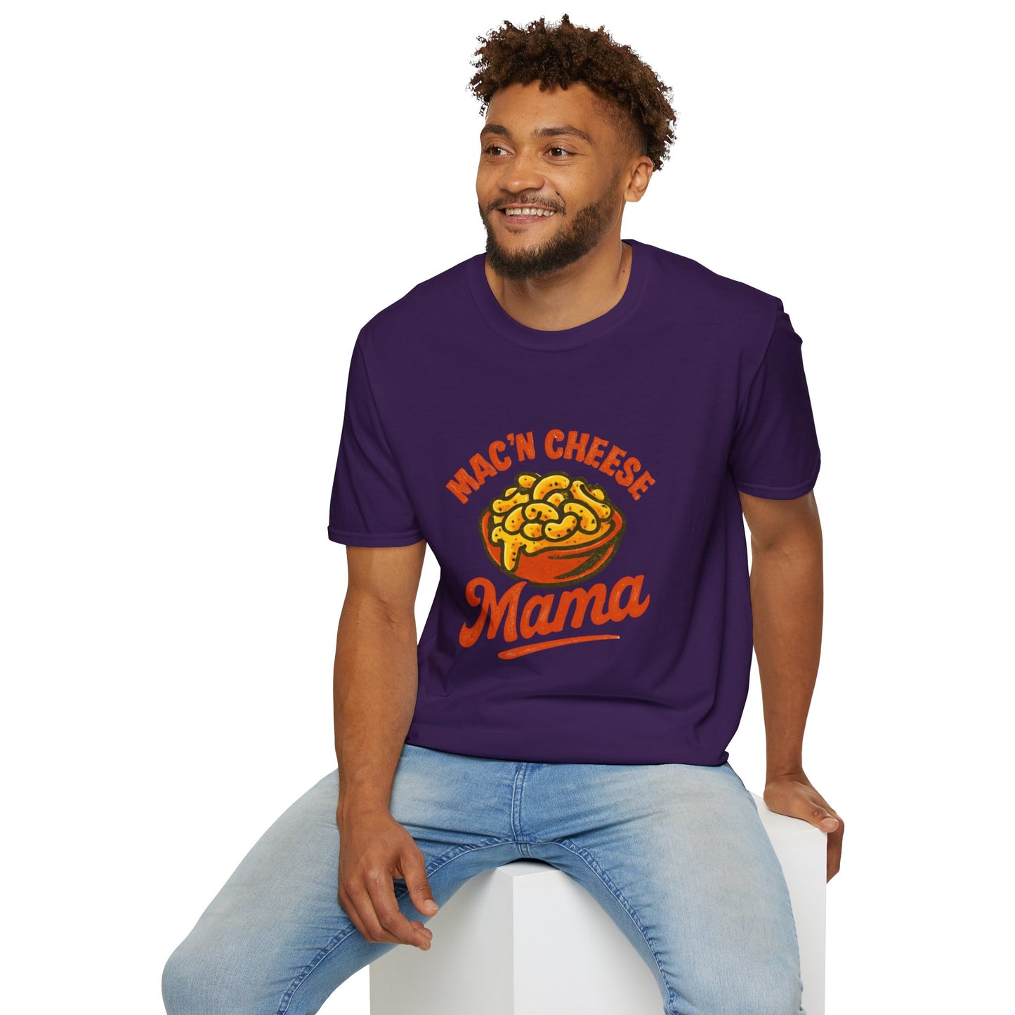 Mac 'n Cheese Mama T-Shirt, Unisex Graphic Tee for Food Lovers, Cute Gift for Moms, Casual Wear, Foodie Appreciation