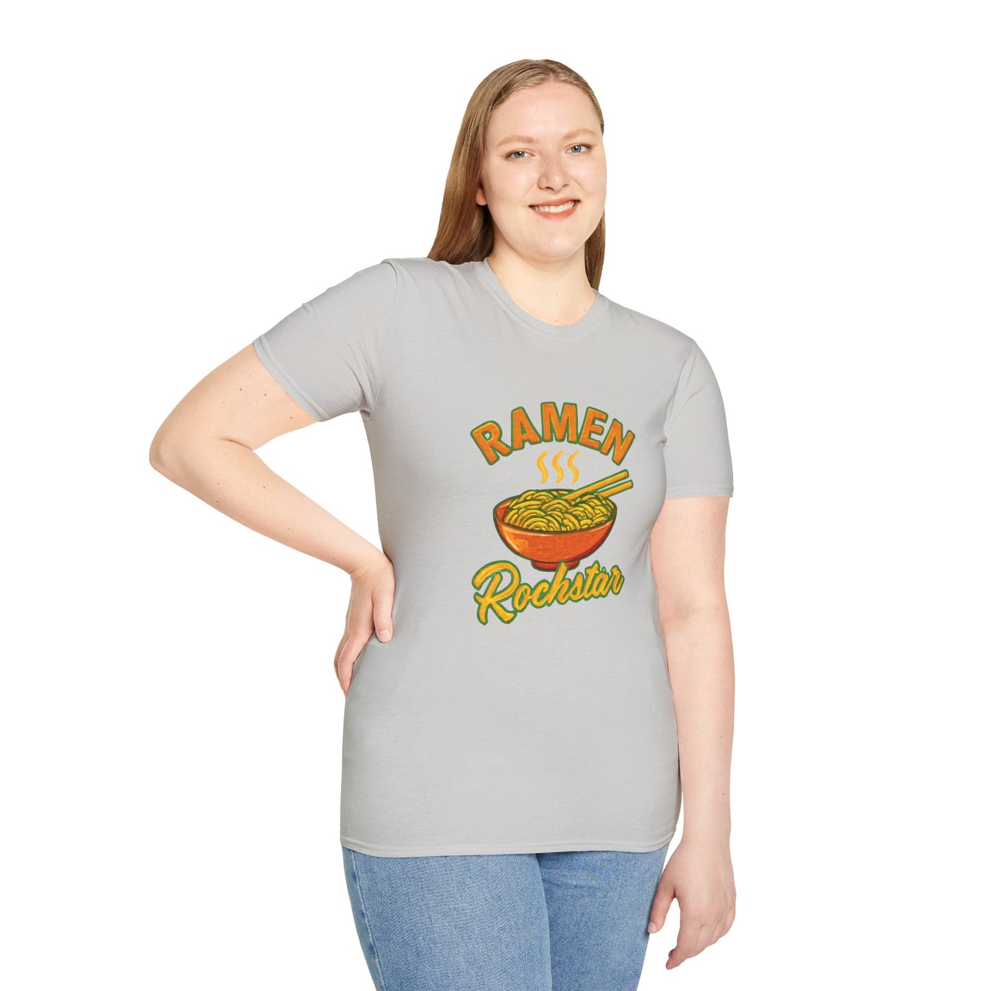 Ramen Rockstar Unisex T-Shirt, Funny Foodie Top, Gift for Sushi Lovers, Casual Wear, Kitchen Apparel, Foodie Tee