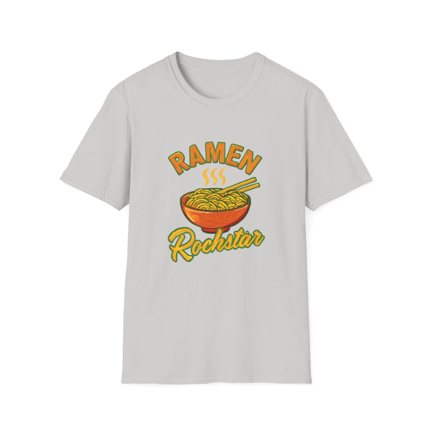 Ramen Rockstar Unisex T-Shirt, Funny Foodie Top, Gift for Sushi Lovers, Casual Wear, Kitchen Apparel, Foodie Tee