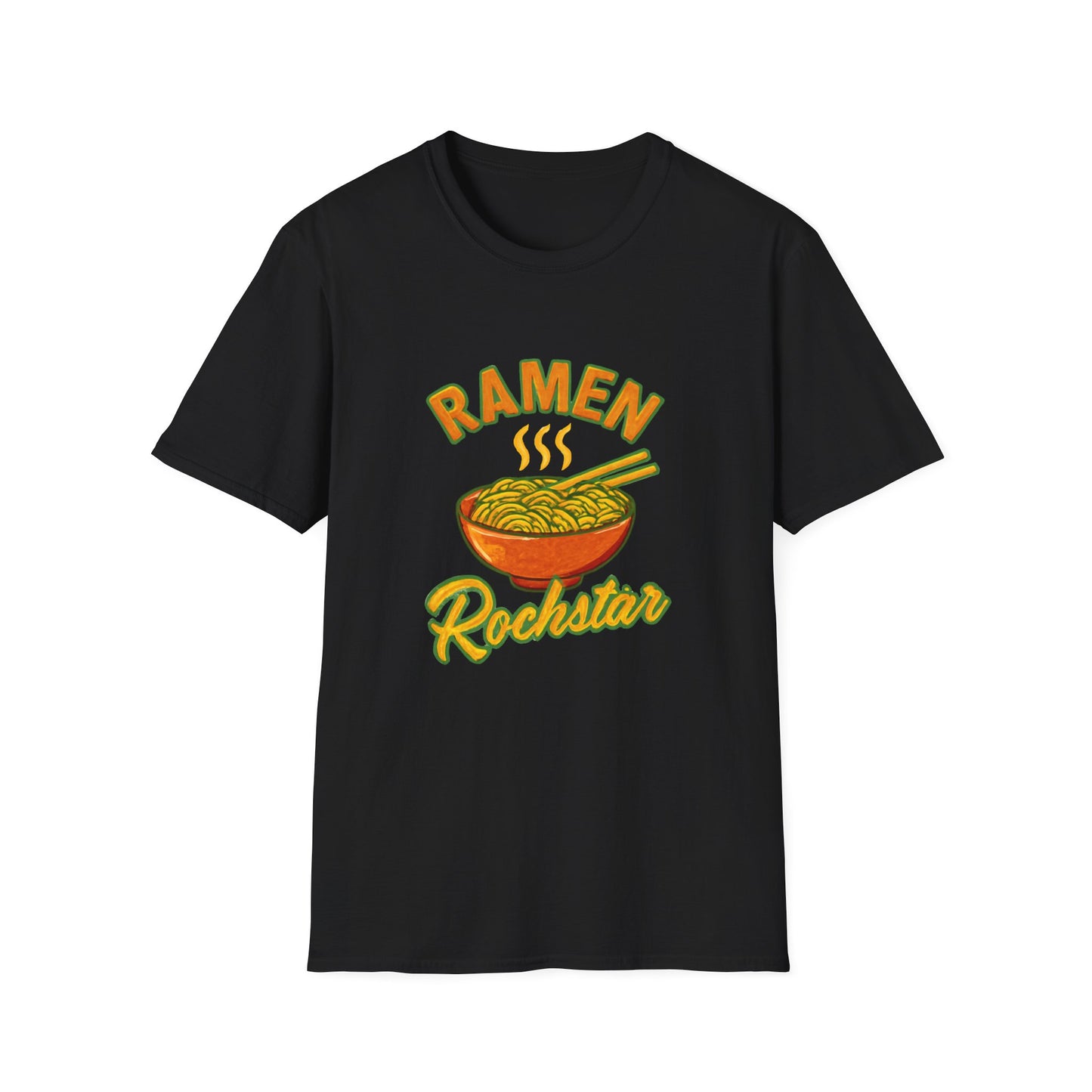 Ramen Rockstar Unisex T-Shirt, Funny Foodie Top, Gift for Sushi Lovers, Casual Wear, Kitchen Apparel, Foodie Tee