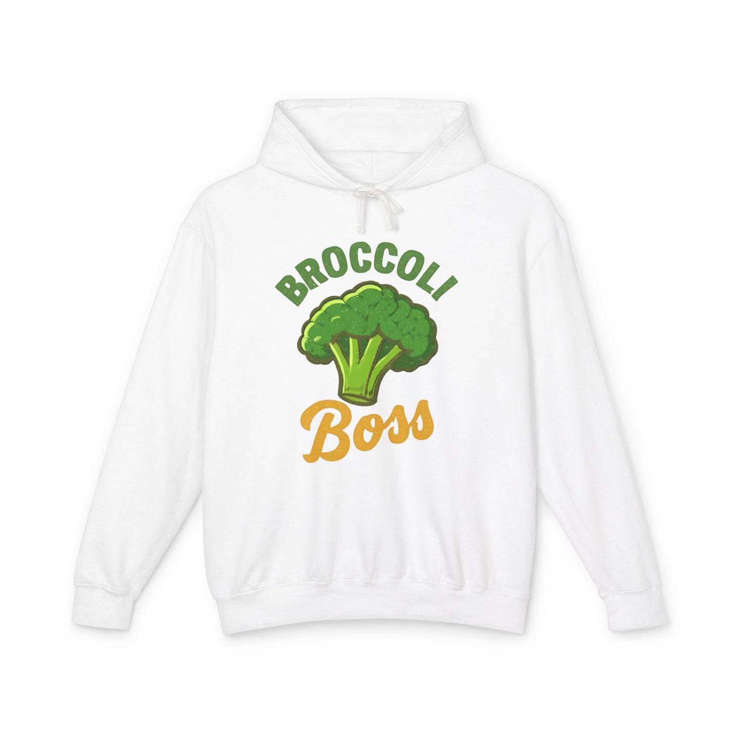 Broccoli Boss Unisex Lightweight Hoodie, Funny Sweatshirt, Vegan Gift, Plant-Based Apparel, Eco-Friendly Fashion, Perfect for Any Occasion