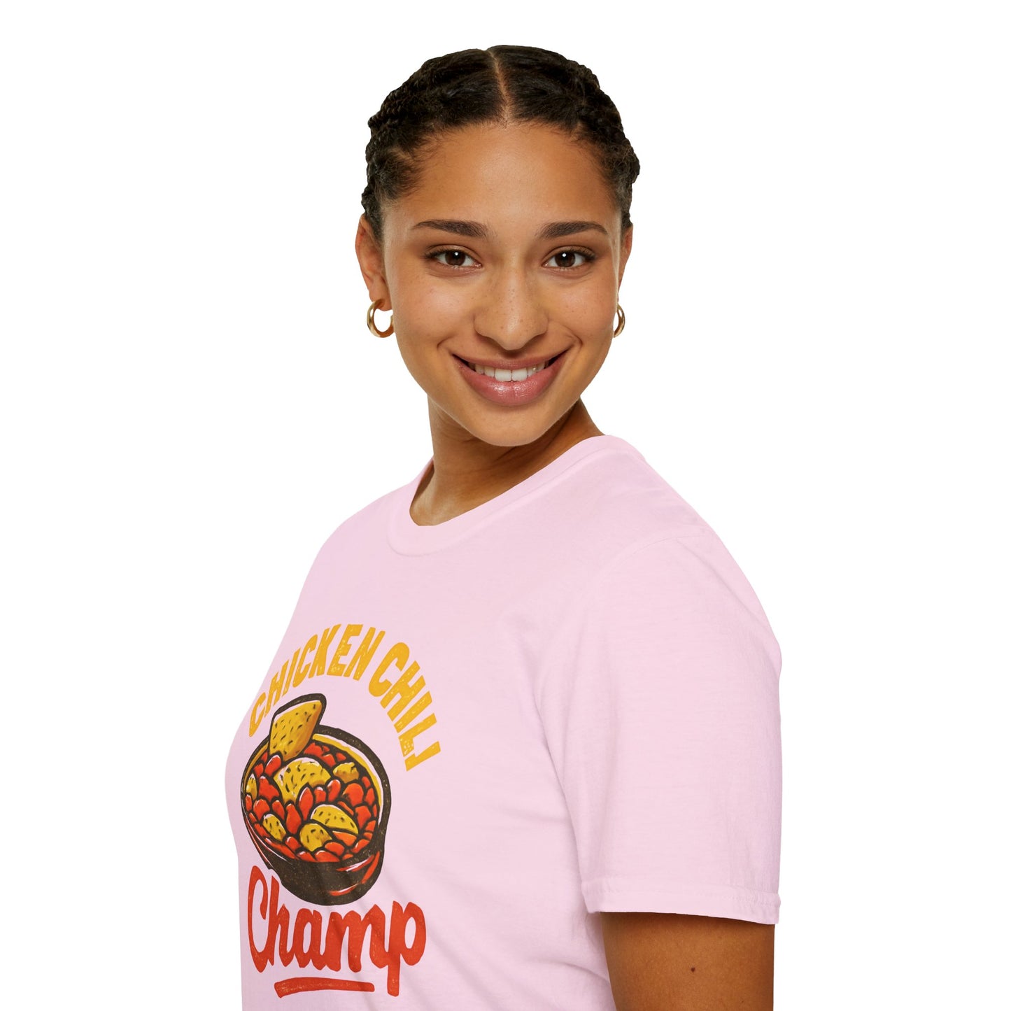 Chicken Chili Champ T-Shirt, Funny Cooking Shirt, Unisex Graphic Tee, Gift for Food Lovers, Casual Wear, Kitchen Humor