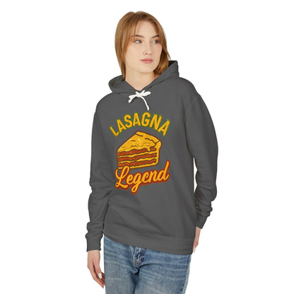 Lasagna Legend Unisex Hoodie - Comfy Sweatshirt for Food Lovers, Great Gift for Chefs, Foodie Apparel, Funny Cooking Wear, Culinary Humor
