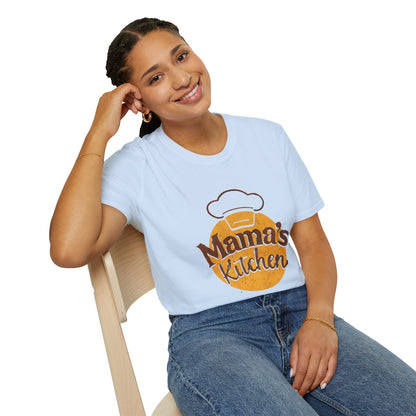 Mama's Kitchen Unisex Softstyle T-Shirt | Chef Gift, Home Cook Tee, Foodie Apparel, Cooking Shirt, Kitchen Lover's Gift