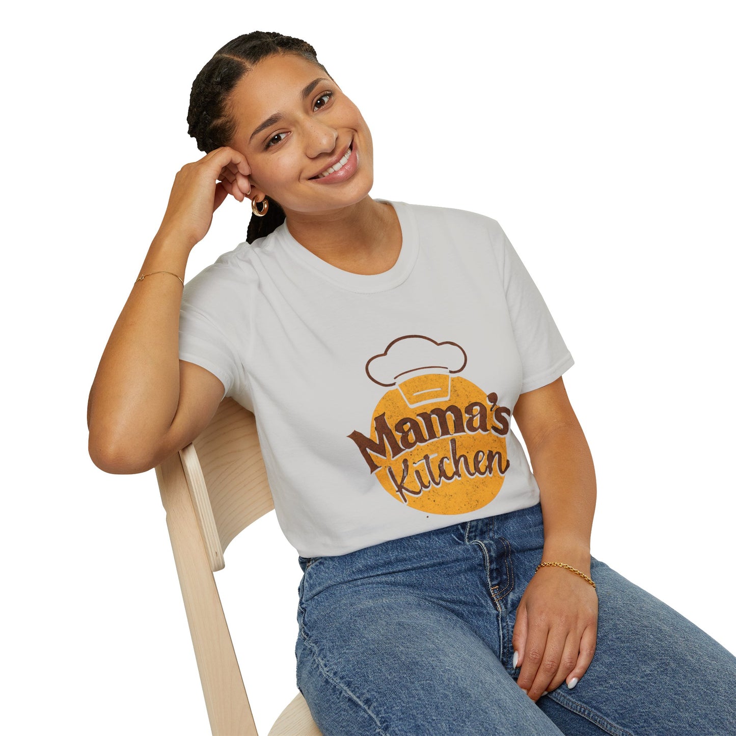 Mama's Kitchen Unisex Softstyle T-Shirt | Chef Gift, Home Cook Tee, Foodie Apparel, Cooking Shirt, Kitchen Lover's Gift