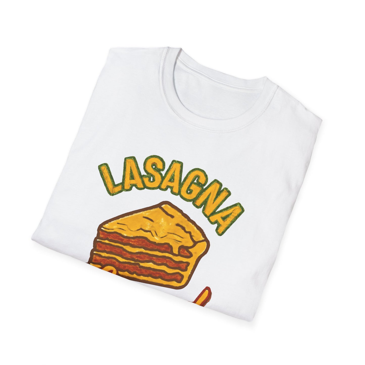 Lasagna Legend Unisex Softstyle T-Shirt, Fun Foodie Tee, Cooking Humor Shirt, Gift for Chefs, Casual Everyday Wear