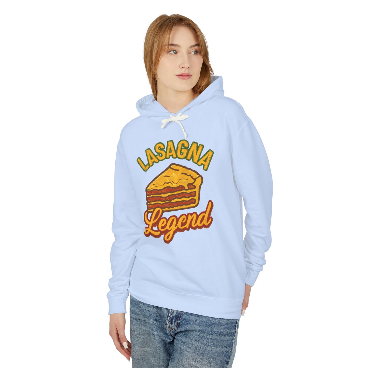 Lasagna Legend Unisex Hoodie - Comfy Sweatshirt for Food Lovers, Great Gift for Chefs, Foodie Apparel, Funny Cooking Wear, Culinary Humor