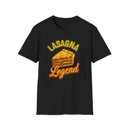 Lasagna Legend Unisex Softstyle T-Shirt, Fun Foodie Tee, Cooking Humor Shirt, Gift for Chefs, Casual Everyday Wear