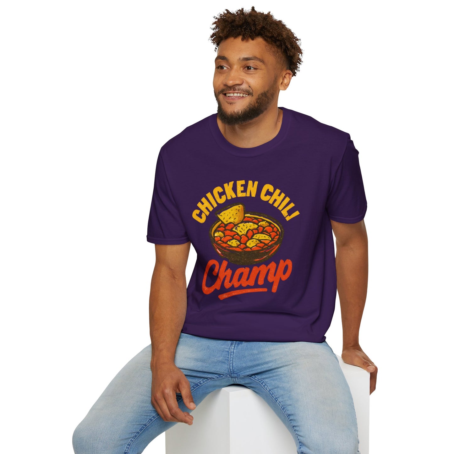 Chicken Chili Champ T-Shirt, Funny Cooking Shirt, Unisex Graphic Tee, Gift for Food Lovers, Casual Wear, Kitchen Humor
