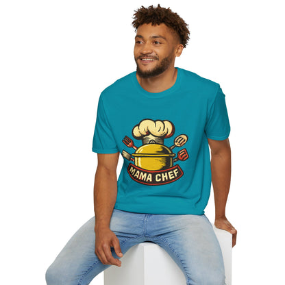 Mama Chef Unisex Softstyle T-Shirt, Cooking Gift, Foodie Apparel, Chef Shirt, Kitchen Lover Tee, Culinary Humor