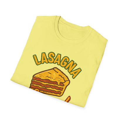 Lasagna Legend Unisex Softstyle T-Shirt, Fun Foodie Tee, Cooking Humor Shirt, Gift for Chefs, Casual Everyday Wear