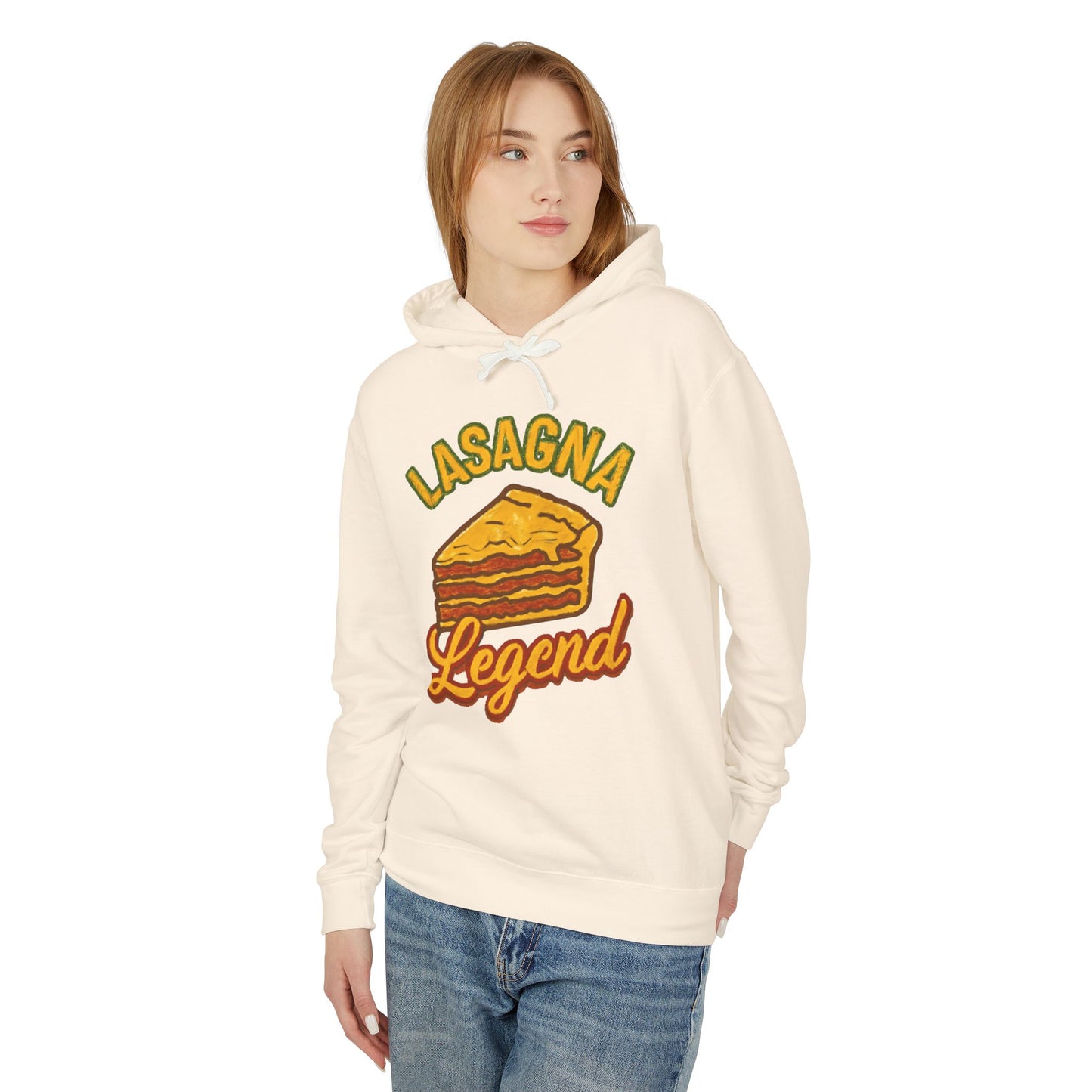 Lasagna Legend Unisex Hoodie - Comfy Sweatshirt for Food Lovers, Great Gift for Chefs, Foodie Apparel, Funny Cooking Wear, Culinary Humor