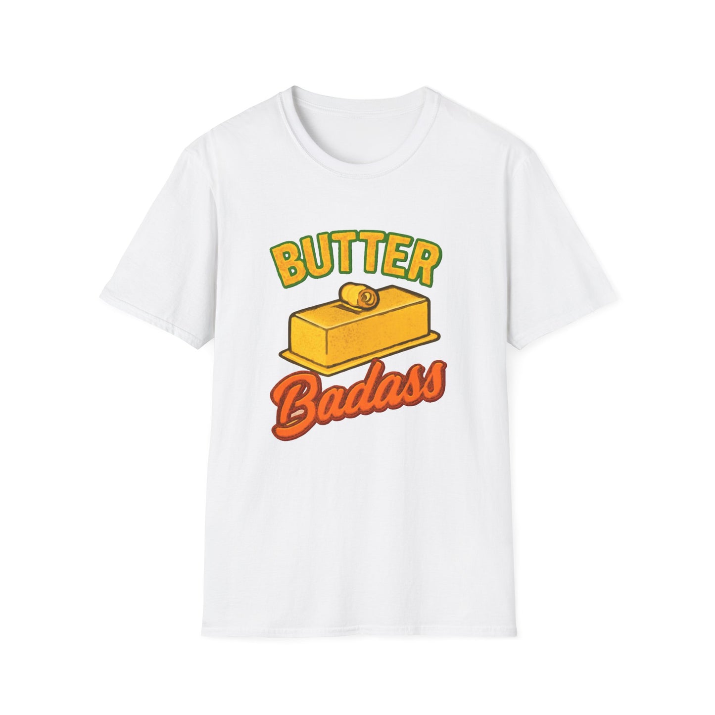 Butter Badass Unisex T-Shirt | Funny Graphic Tee | Casual Wear for Foodies, Unique Gift for Birthdays, Funny Gift, Summer Style