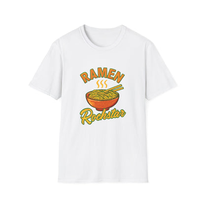 Ramen Rockstar Unisex T-Shirt, Funny Foodie Top, Gift for Sushi Lovers, Casual Wear, Kitchen Apparel, Foodie Tee
