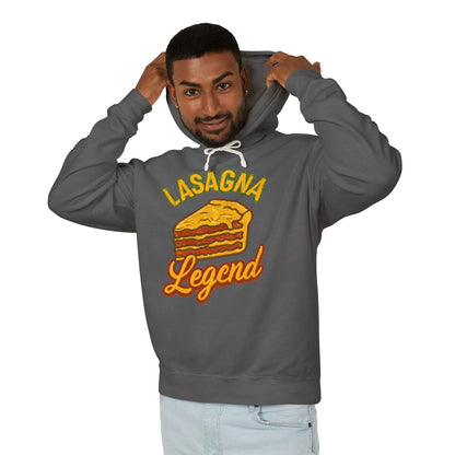 Lasagna Legend Unisex Hoodie - Comfy Sweatshirt for Food Lovers, Great Gift for Chefs, Foodie Apparel, Funny Cooking Wear, Culinary Humor