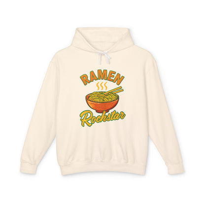 Ramen Rockstar Hoodie | Unisex Lightweight Sweatshirt, Foodie Gift, Fun Fashion, Cozy Wear, Casual Style, Unique Apparel
