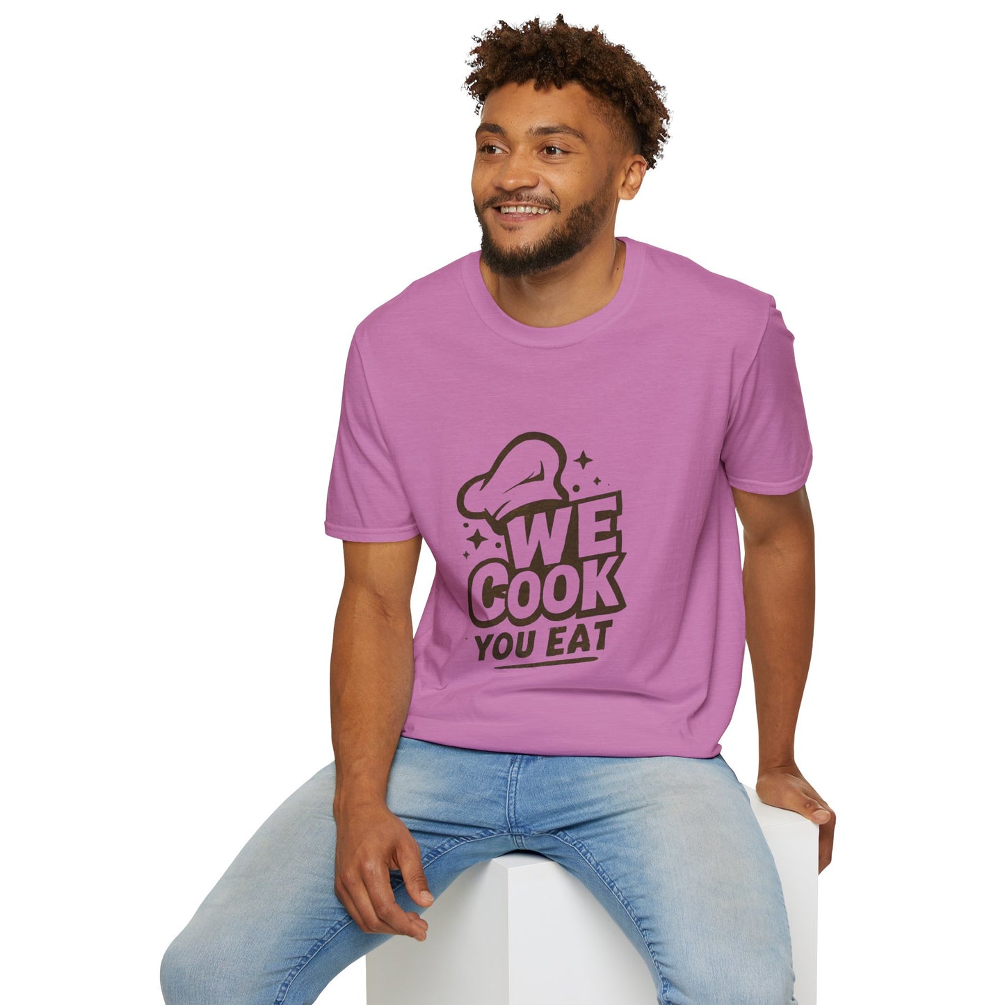 Chef's Humor T-Shirt, Funny Cooking Top, We Cook You Eat Tee, Gift for Foodies, Unisex Kitchen Shirt