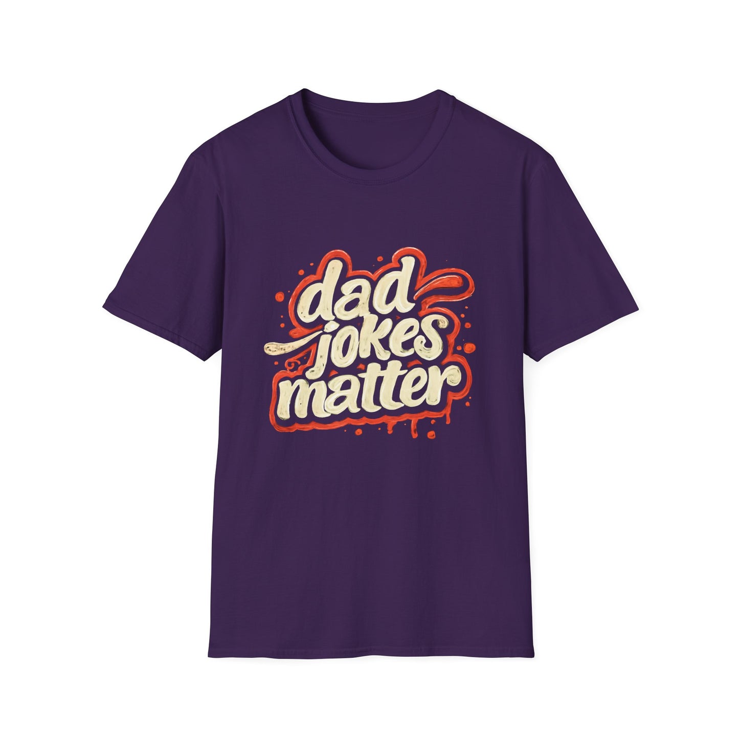 Dad Jokes Matter T-Shirt - Funny Gift for Dads, Father’s Day Apparel, Unisex Softstyle Tee, Humorous Dad T-Shirt, Casual Wear