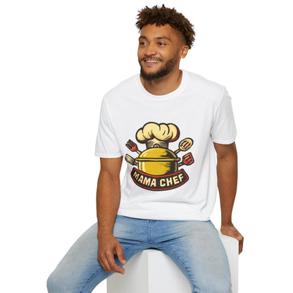 Mama Chef Unisex Softstyle T-Shirt, Cooking Gift, Foodie Apparel, Chef Shirt, Kitchen Lover Tee, Culinary Humor