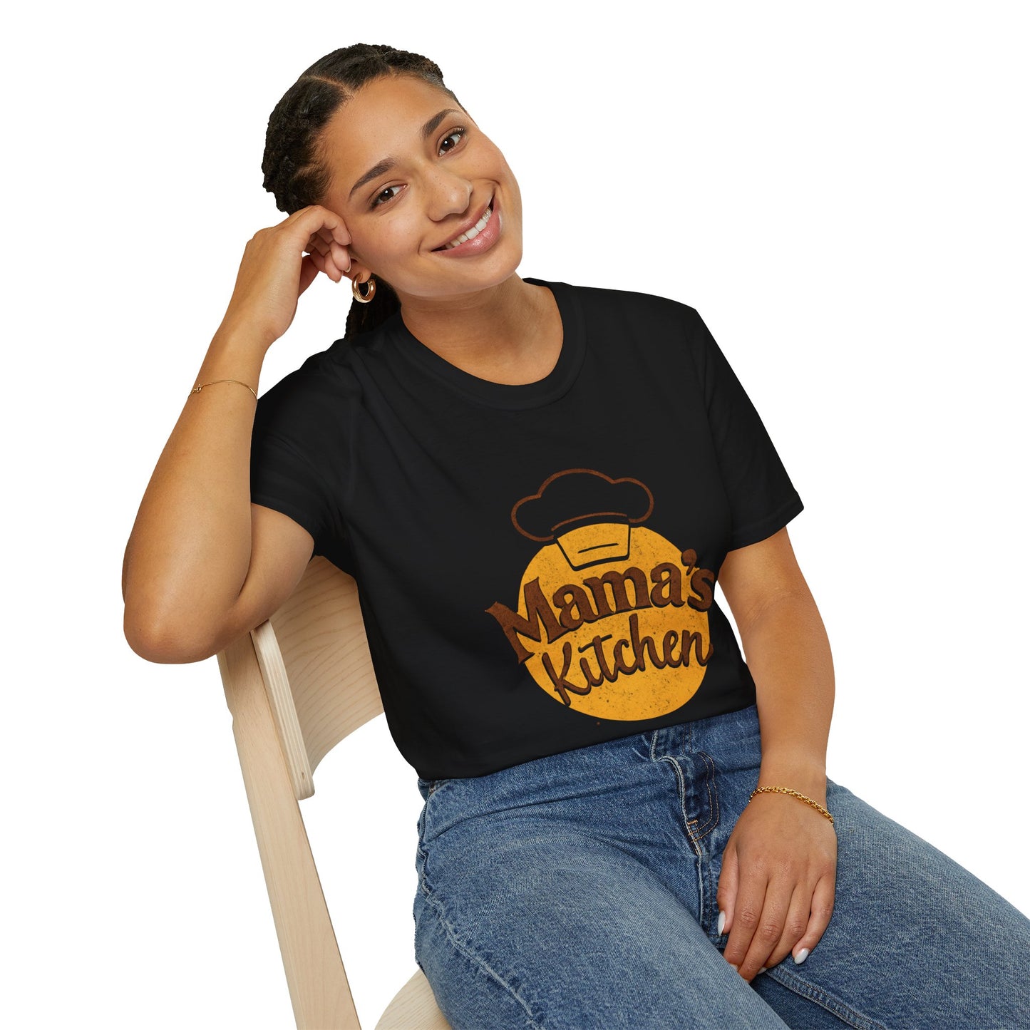 Mama's Kitchen Unisex Softstyle T-Shirt | Chef Gift, Home Cook Tee, Foodie Apparel, Cooking Shirt, Kitchen Lover's Gift