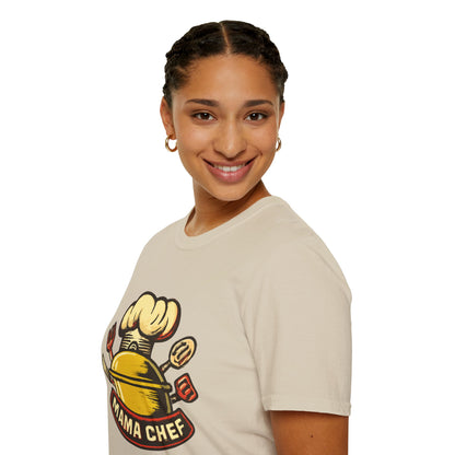 Mama Chef Unisex Softstyle T-Shirt, Cooking Gift, Foodie Apparel, Chef Shirt, Kitchen Lover Tee, Culinary Humor