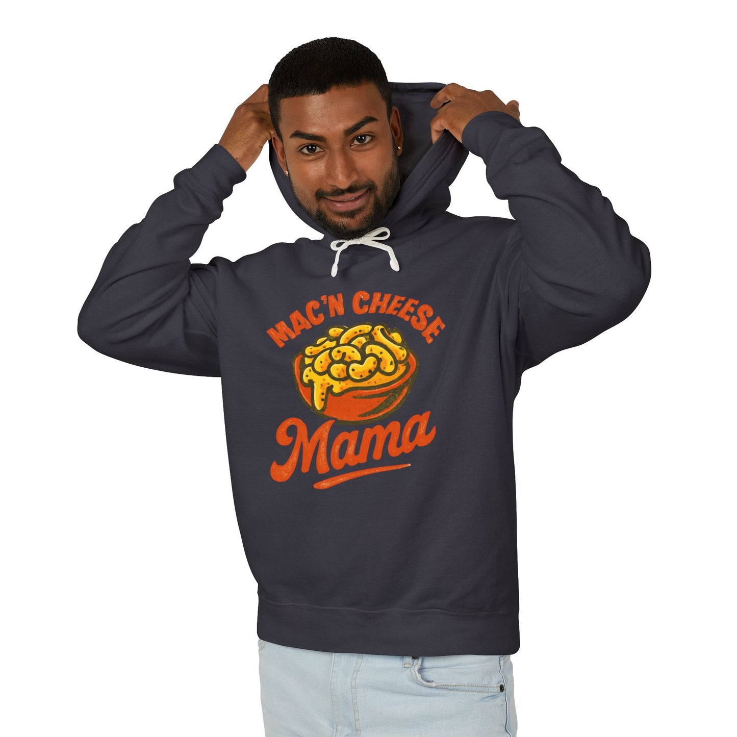 Mac 'n Cheese Mama Unisex Lightweight Hooded Sweatshirt | Cozy Gift for Food Lovers, Mother's Day, Cute Casual Wear, Fun Kitchen [...]