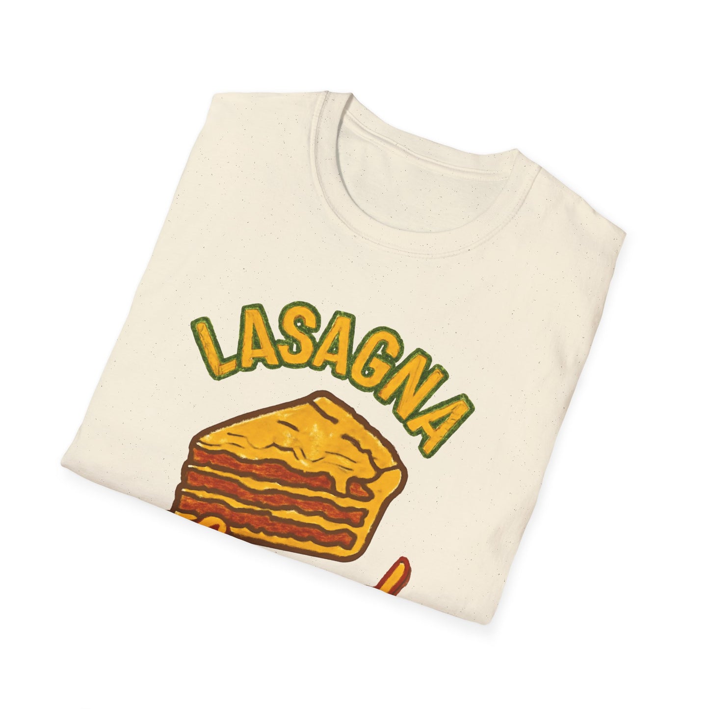 Lasagna Legend Unisex Softstyle T-Shirt, Fun Foodie Tee, Cooking Humor Shirt, Gift for Chefs, Casual Everyday Wear