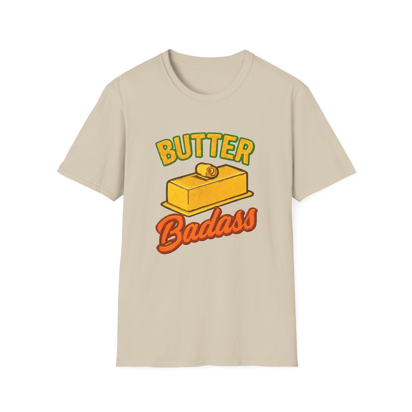 Butter Badass Unisex T-Shirt | Funny Graphic Tee | Casual Wear for Foodies, Unique Gift for Birthdays, Funny Gift, Summer Style