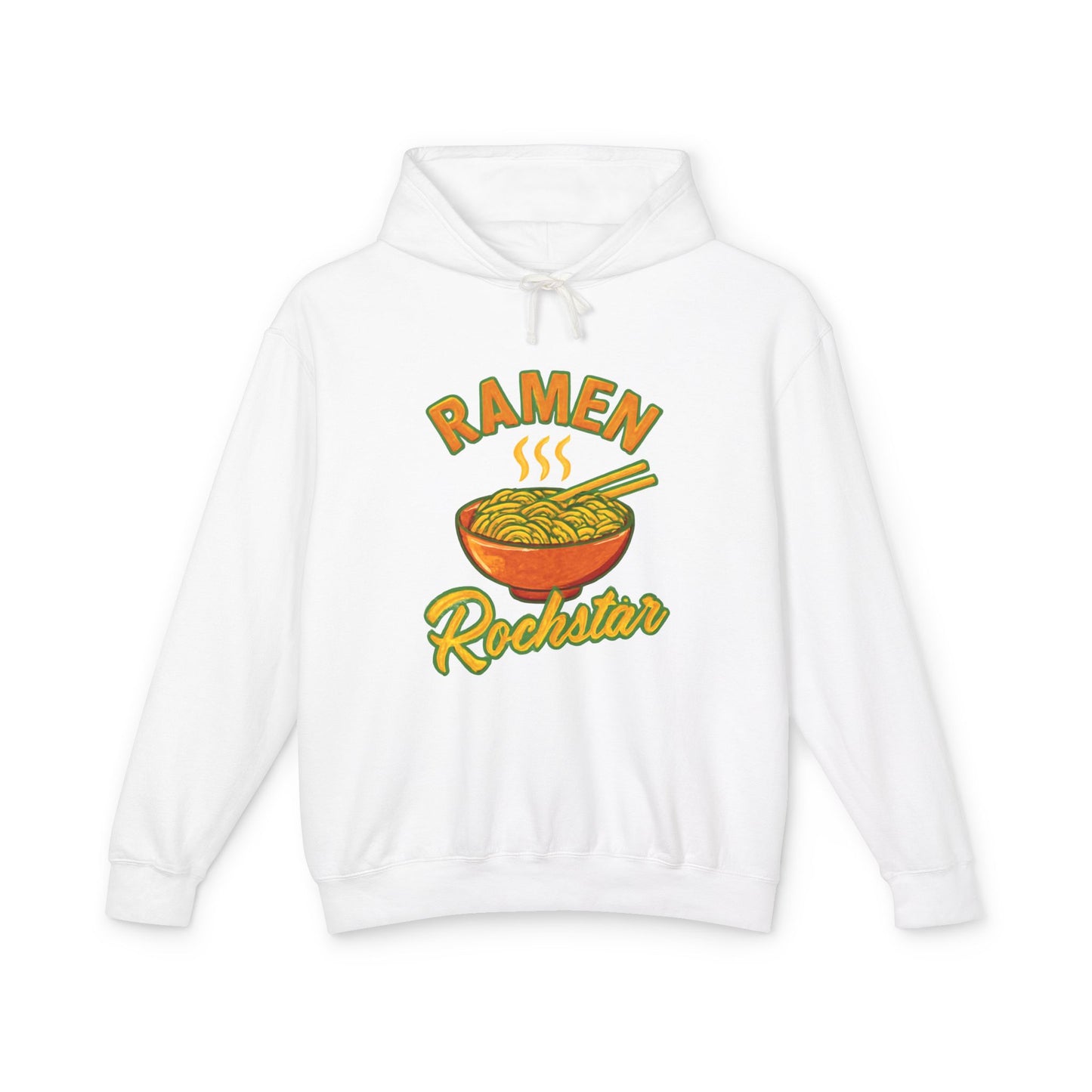 Ramen Rockstar Hoodie | Unisex Lightweight Sweatshirt, Foodie Gift, Fun Fashion, Cozy Wear, Casual Style, Unique Apparel
