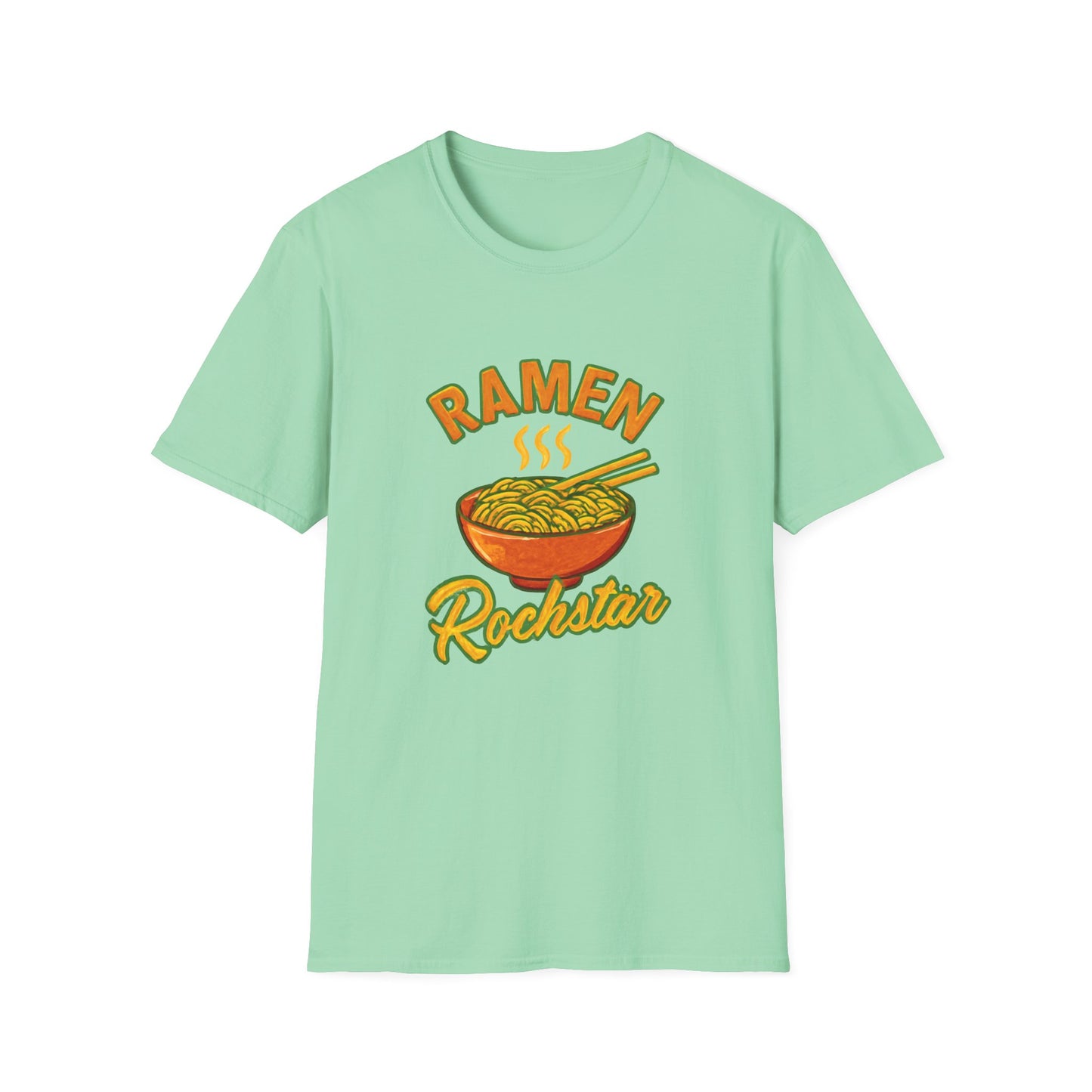 Ramen Rockstar Unisex T-Shirt, Funny Foodie Top, Gift for Sushi Lovers, Casual Wear, Kitchen Apparel, Foodie Tee