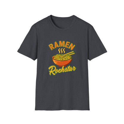 Ramen Rockstar Unisex T-Shirt, Funny Foodie Top, Gift for Sushi Lovers, Casual Wear, Kitchen Apparel, Foodie Tee