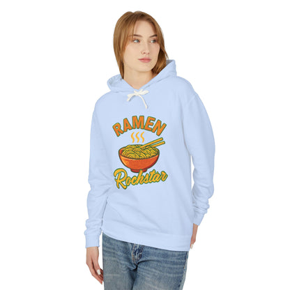Ramen Rockstar Hoodie | Unisex Lightweight Sweatshirt, Foodie Gift, Fun Fashion, Cozy Wear, Casual Style, Unique Apparel
