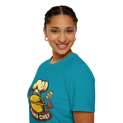 Mama Chef Unisex Softstyle T-Shirt, Cooking Gift, Foodie Apparel, Chef Shirt, Kitchen Lover Tee, Culinary Humor