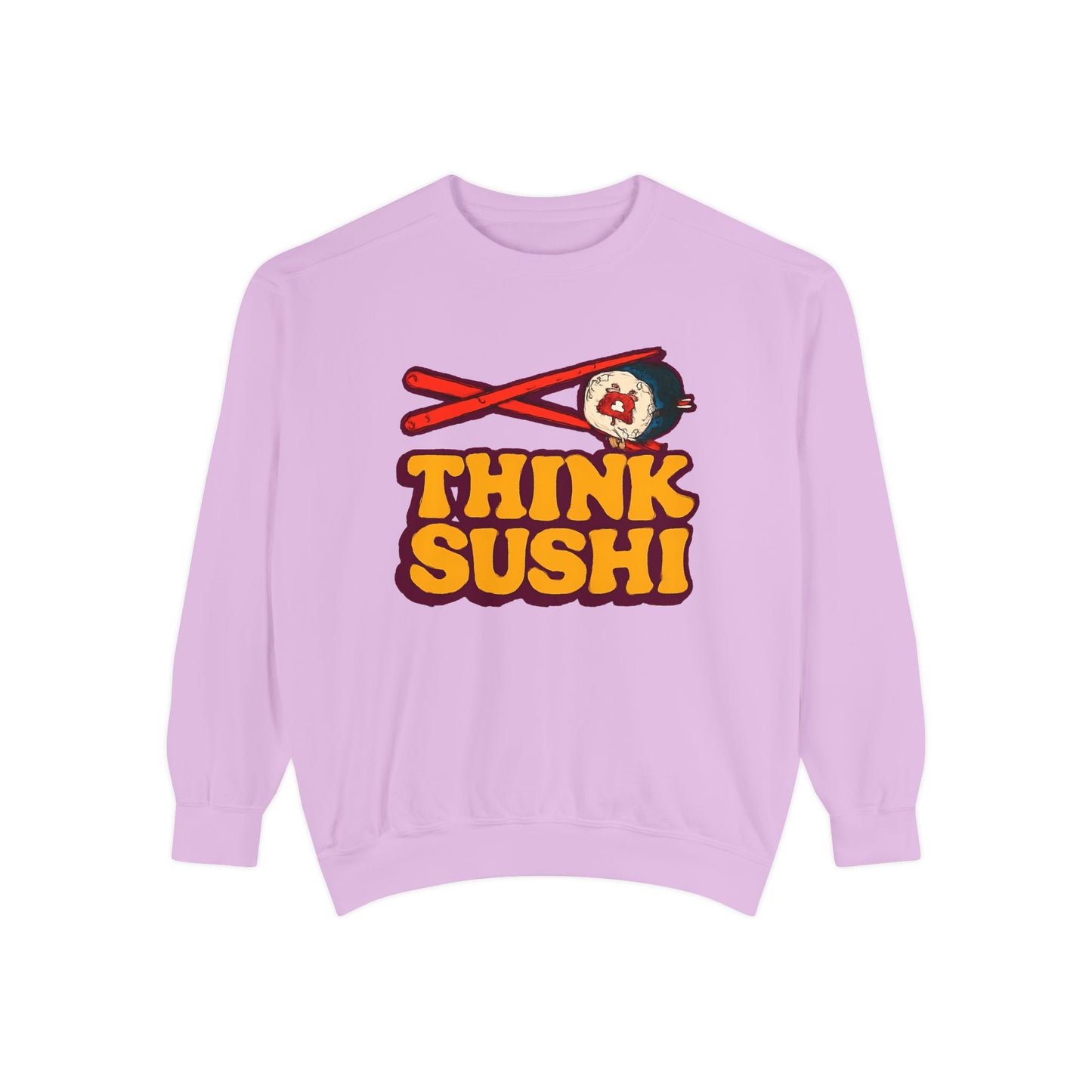 Sushi-Inspired Unisex Sweatshirt - Cozy & Fun, Perfect for Foodies, Casual Wear, Gifts for Sushi Lovers, Food-Themed Apparel