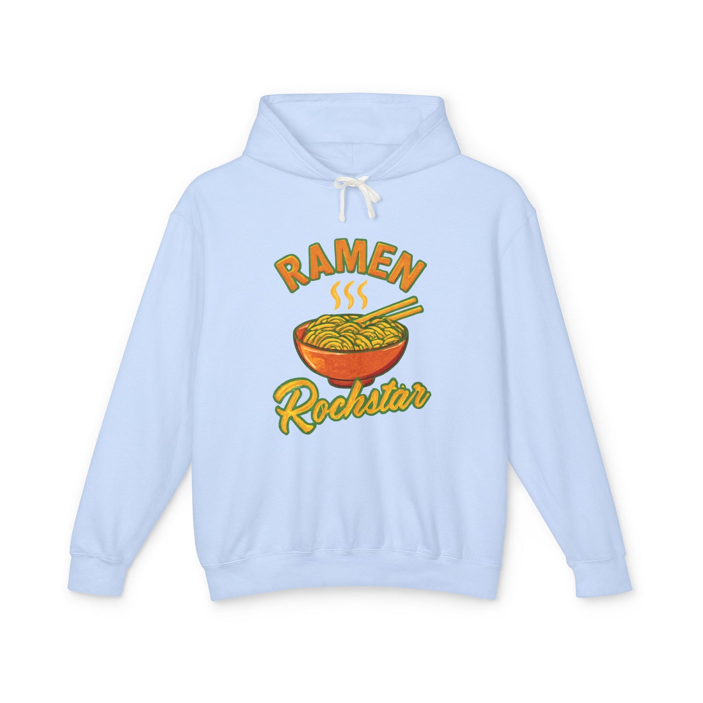 Ramen Rockstar Hoodie | Unisex Lightweight Sweatshirt, Foodie Gift, Fun Fashion, Cozy Wear, Casual Style, Unique Apparel
