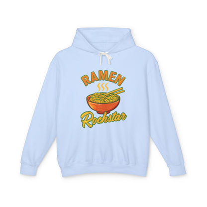 Ramen Rockstar Hoodie | Unisex Lightweight Sweatshirt, Foodie Gift, Fun Fashion, Cozy Wear, Casual Style, Unique Apparel