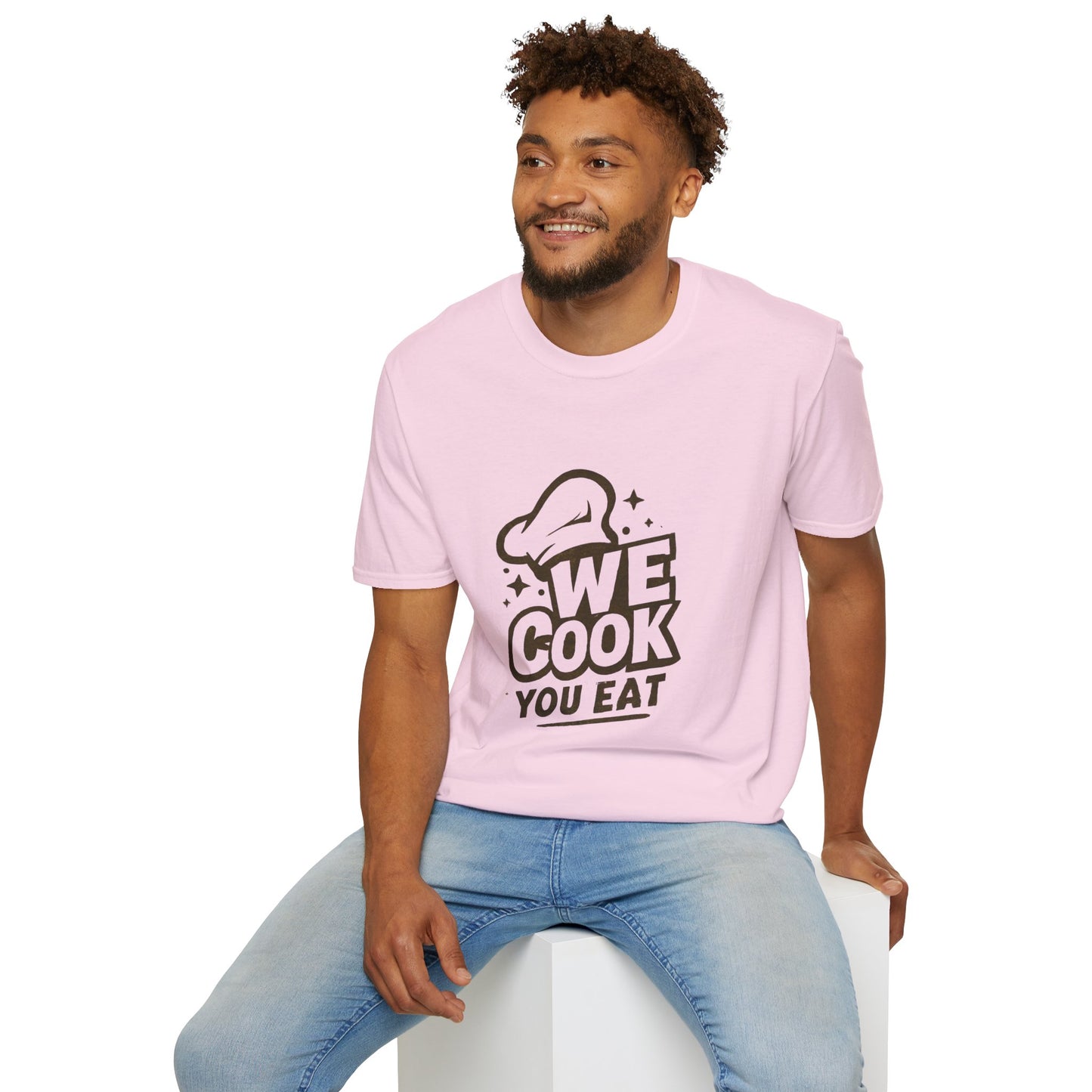 Chef's Humor T-Shirt, Funny Cooking Top, We Cook You Eat Tee, Gift for Foodies, Unisex Kitchen Shirt