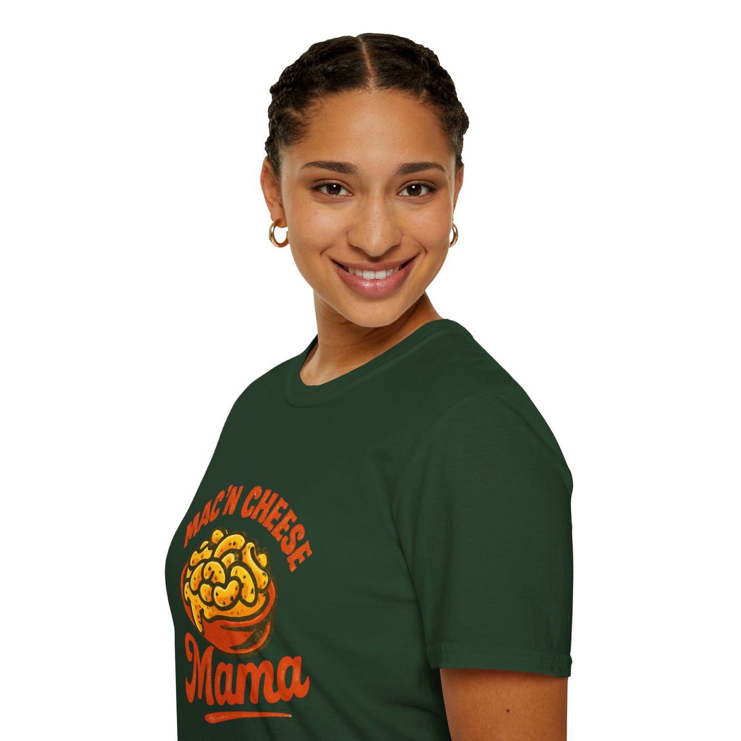 Mac 'n Cheese Mama T-Shirt, Unisex Graphic Tee for Food Lovers, Cute Gift for Moms, Casual Wear, Foodie Appreciation
