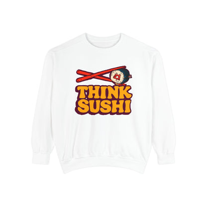 Sushi-Inspired Unisex Sweatshirt - Cozy & Fun, Perfect for Foodies, Casual Wear, Gifts for Sushi Lovers, Food-Themed Apparel