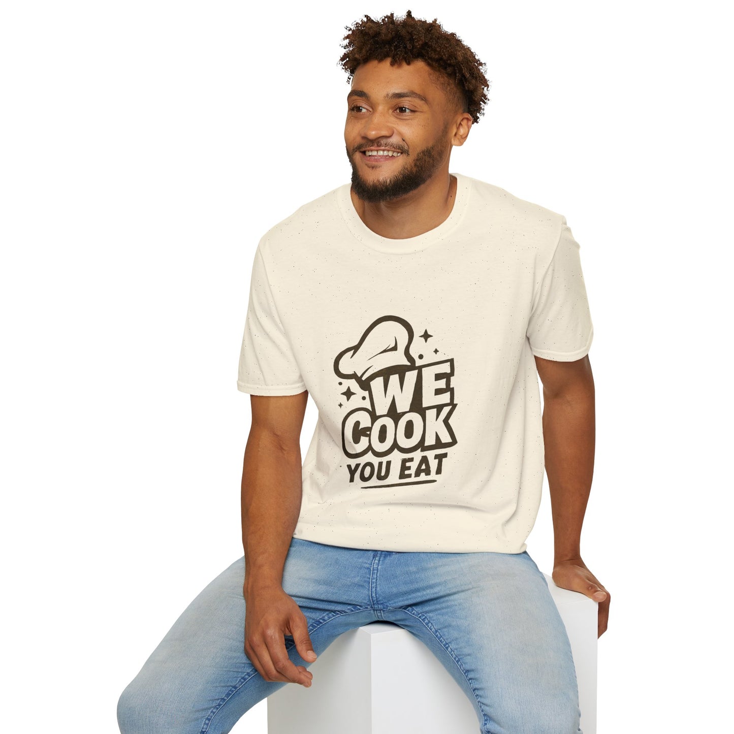 Chef's Humor T-Shirt, Funny Cooking Top, We Cook You Eat Tee, Gift for Foodies, Unisex Kitchen Shirt