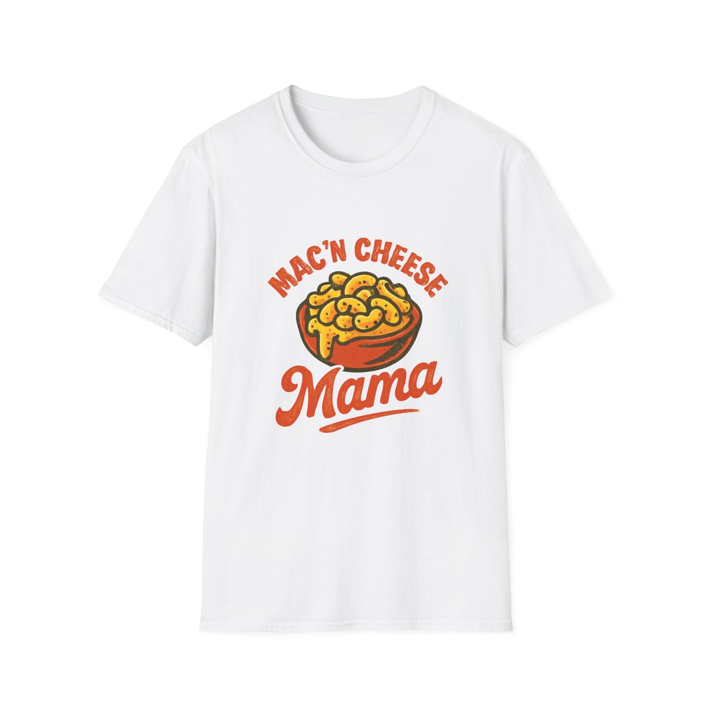Mac 'n Cheese Mama T-Shirt, Unisex Graphic Tee for Food Lovers, Cute Gift for Moms, Casual Wear, Foodie Appreciation