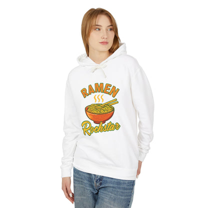 Ramen Rockstar Hoodie | Unisex Lightweight Sweatshirt, Foodie Gift, Fun Fashion, Cozy Wear, Casual Style, Unique Apparel