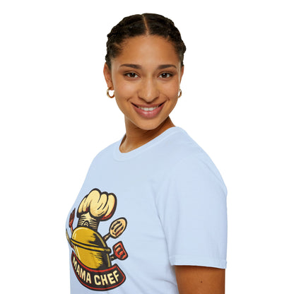 Mama Chef Unisex Softstyle T-Shirt, Cooking Gift, Foodie Apparel, Chef Shirt, Kitchen Lover Tee, Culinary Humor