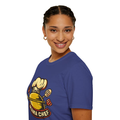Mama Chef Unisex Softstyle T-Shirt, Cooking Gift, Foodie Apparel, Chef Shirt, Kitchen Lover Tee, Culinary Humor