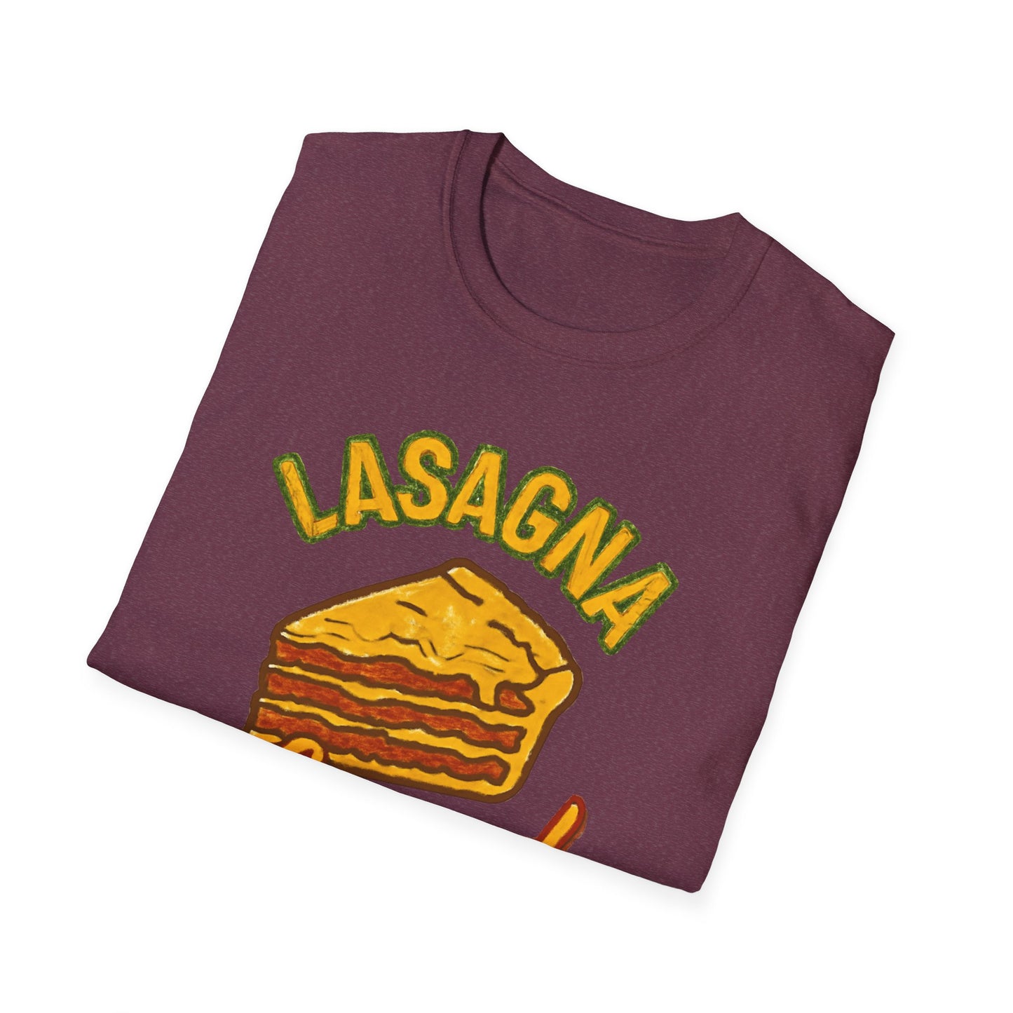 Lasagna Legend Unisex Softstyle T-Shirt, Fun Foodie Tee, Cooking Humor Shirt, Gift for Chefs, Casual Everyday Wear